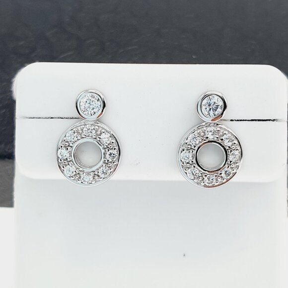 925 sterling silver luxury CZ earrings for women/girls, Best forRJUS2185 - Picture 3 of 11